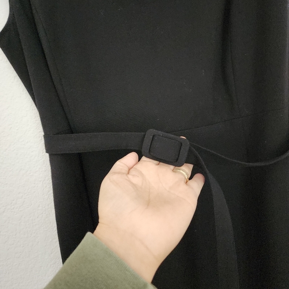 Calvin Klein Women's Career Work Evening Black Dress Size 14W - Picture 4 of 7